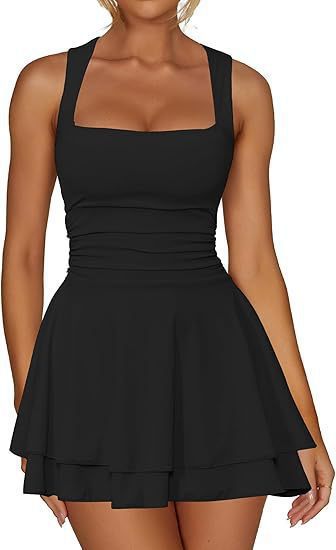 Summer Clothing Drawing - Solid Color Dresses 2025 Woman Slim