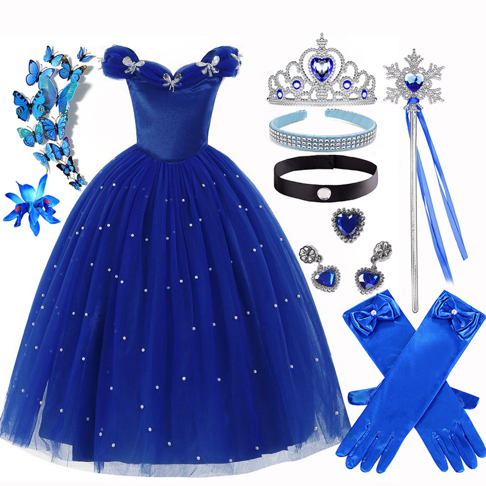 Summer Clothing Baby Girl - Summer Christmas Luxury Cinderella Clothes For