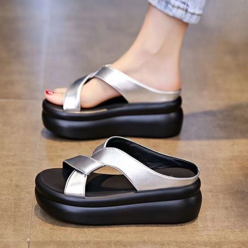 Summer Clothing Stores - Women's Beach Sandals New Thick Bottom