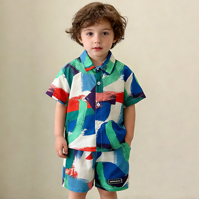 Summer Clothing Drawing - New Summer Baby Clothes Suit Children