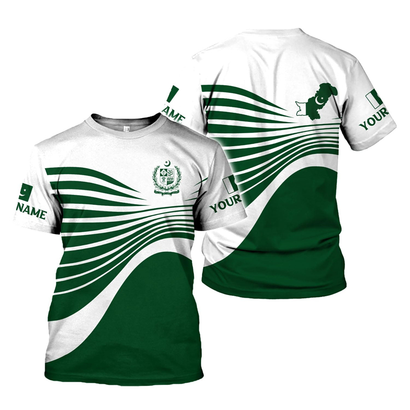 Pakistan Flag 3D Print Men's T - Summer Clothing Pakistan review and price
