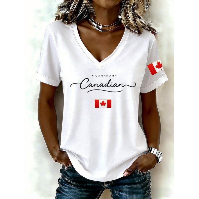 Canada National Flag Print Wom - Summer Clothing Women Canada review and price