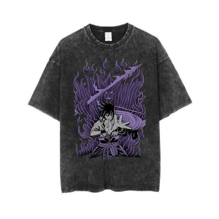 Naruto Sasuke Washed and Worn  - Summer Clothing Brands review and price
