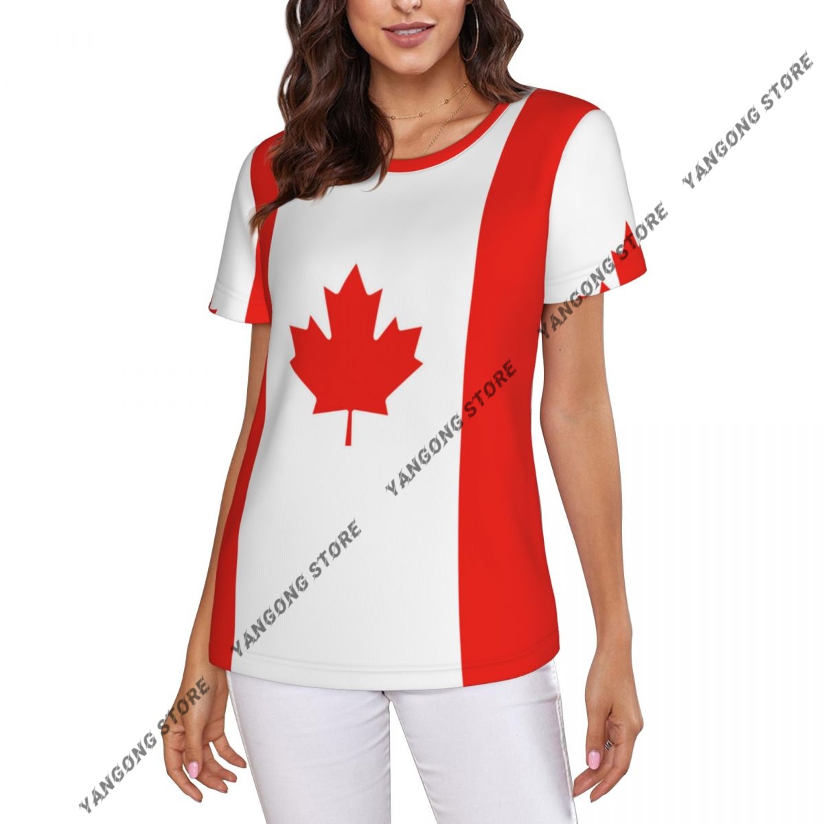 Women's T-shirt Canada Canadia - Summer Clothing Women Canada review and price