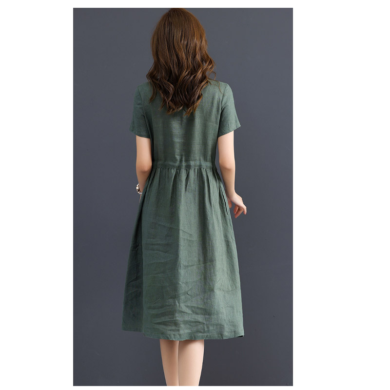 Pure Linen Women's Short-sleev - Summer Clothing Drawing review and price