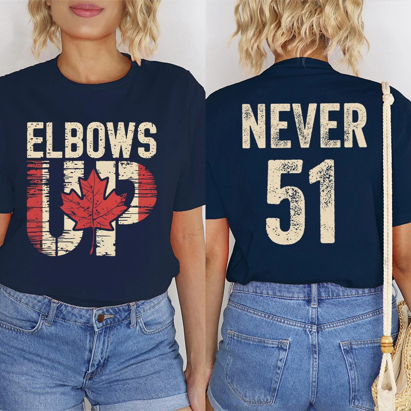 Retro Elbows Up Never 51 Canad - Summer Clothing Women Canada review and price