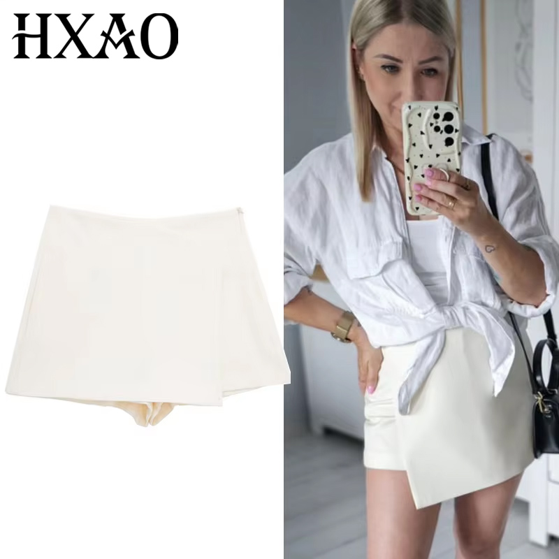 HXAO Black White Skirt Shorts  - Summer Zara review and price