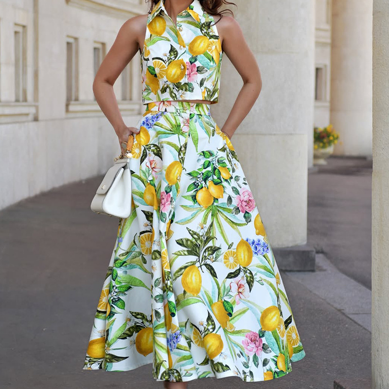 Women's Fashion Lemon Print Sl - Summer Zara review and price