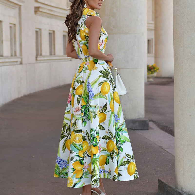 Women's Fashion Lemon Print Sl - Summer Zara review and price