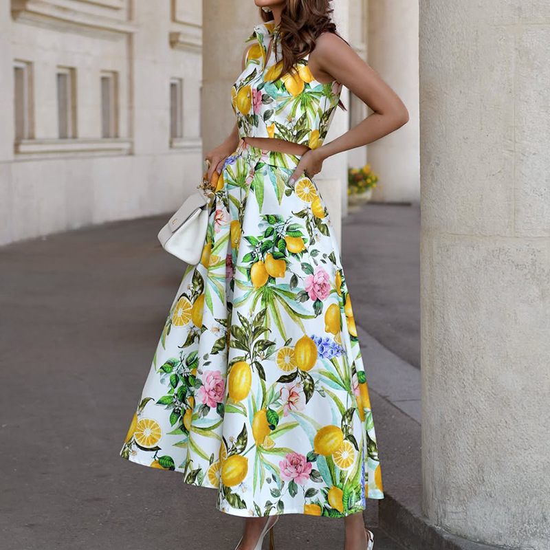 Women's Fashion Lemon Print Sl - Summer Zara review and price