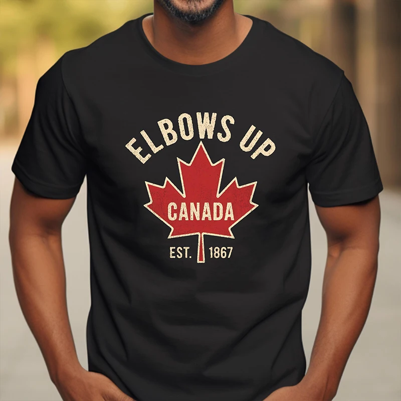 Elbows Up Canada T-shirt  for  - Summer Clothing Women Canada review and price