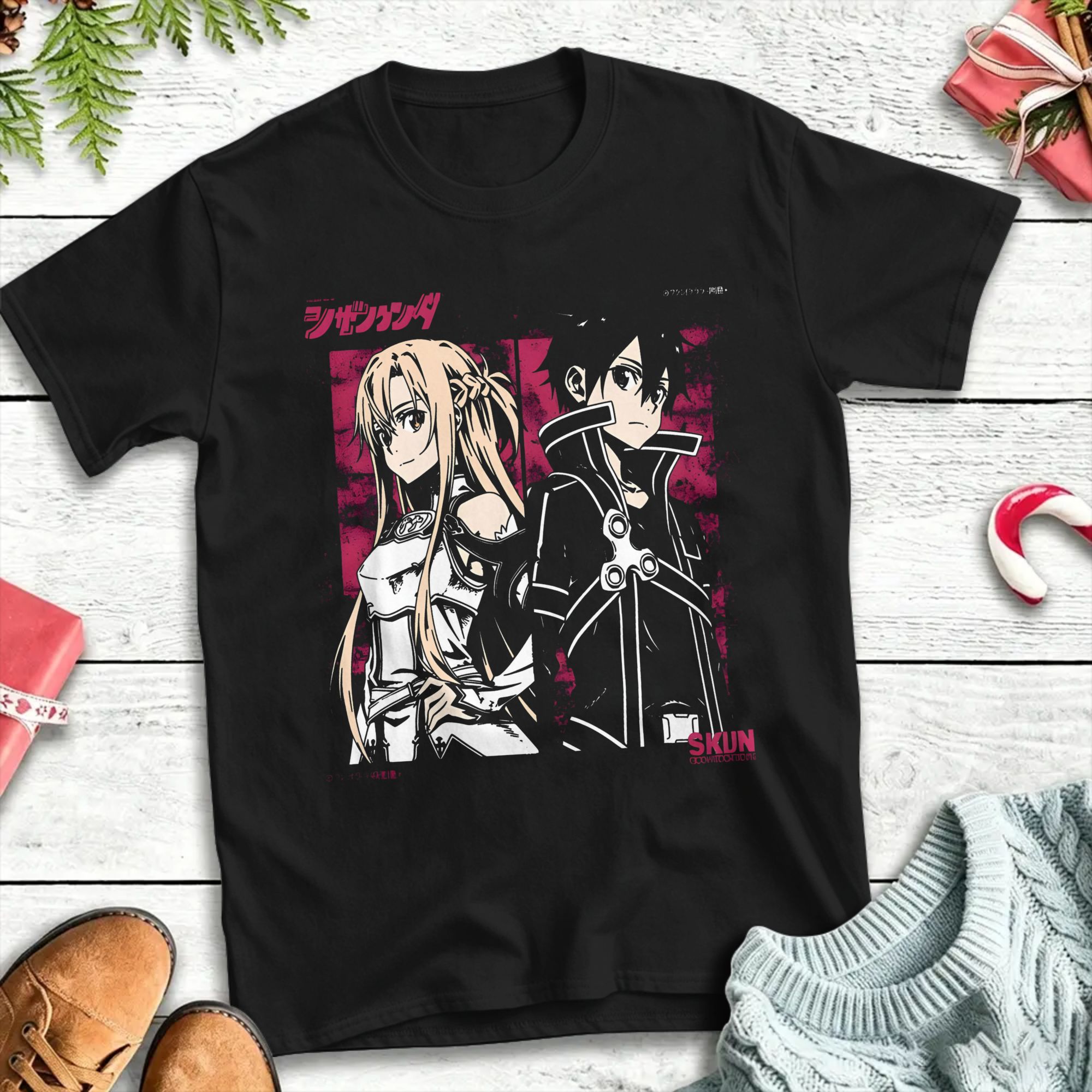 kirito and asuna Cotton T-Shir - Summer Clothing Wholesale review and price